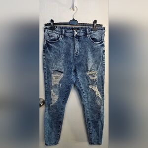 *2 For $40* True Religion Jennie High Rise Distressed Skinny Jeans